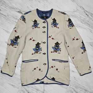 Giesswein Folk Jacket Womens Size 36 US 6 Trachten Blazer Vintage Folkcore